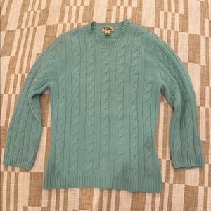 Lilly Pulitzer Women's Cashmere Cable Knit Sweater - Teal XS